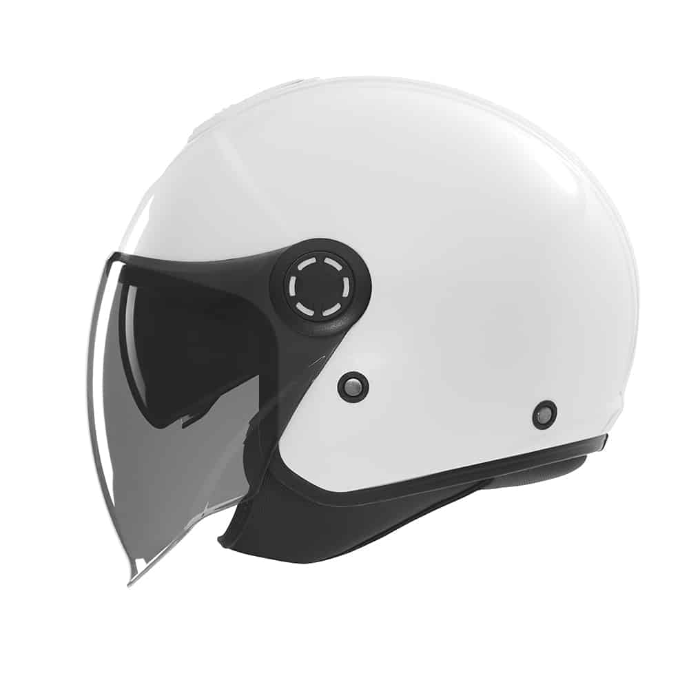 Casque scooter-Casque moto-Casque blanc