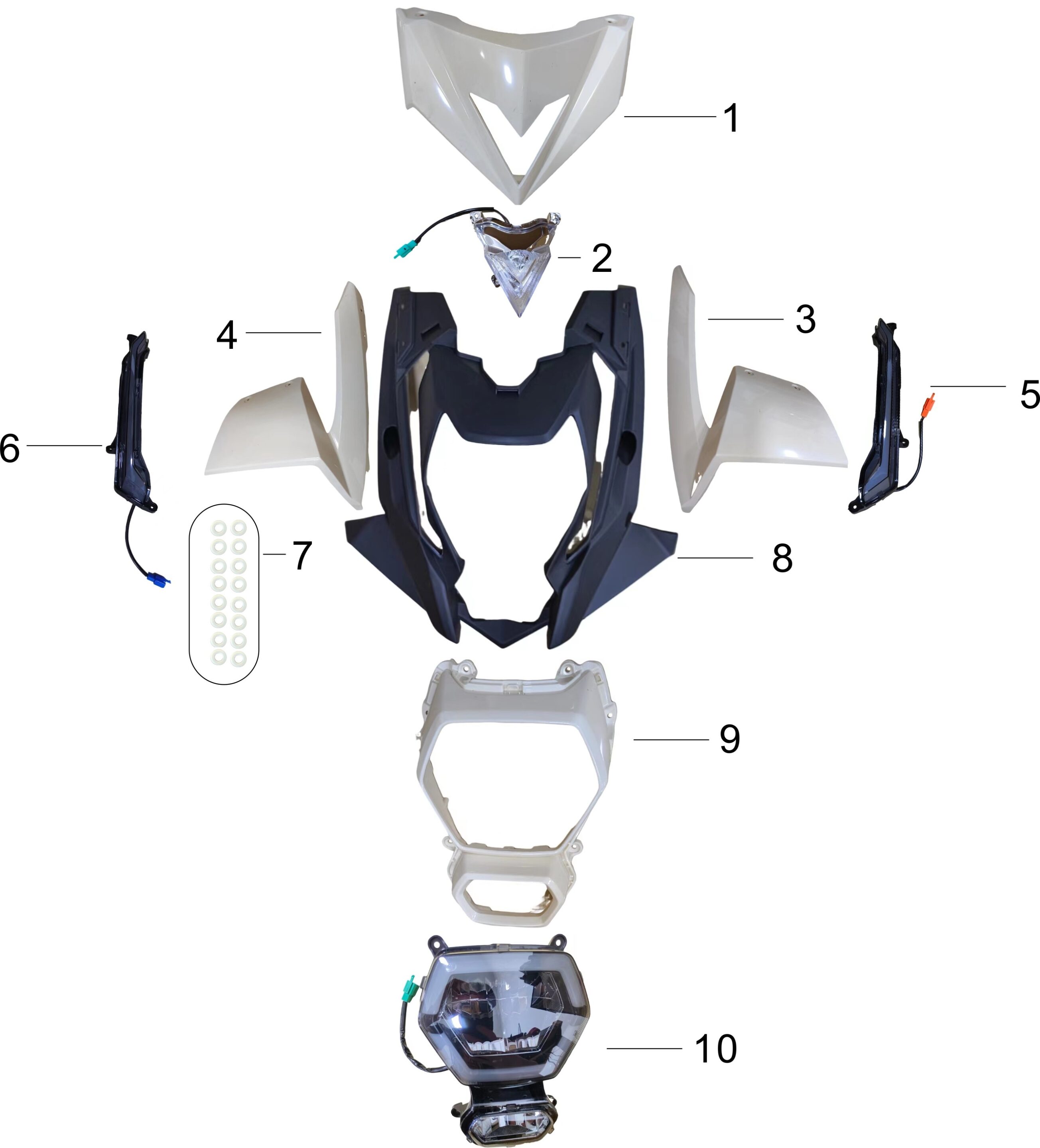 pièces détachées - éclairage - éclairage E-Ptio - scooter électrique