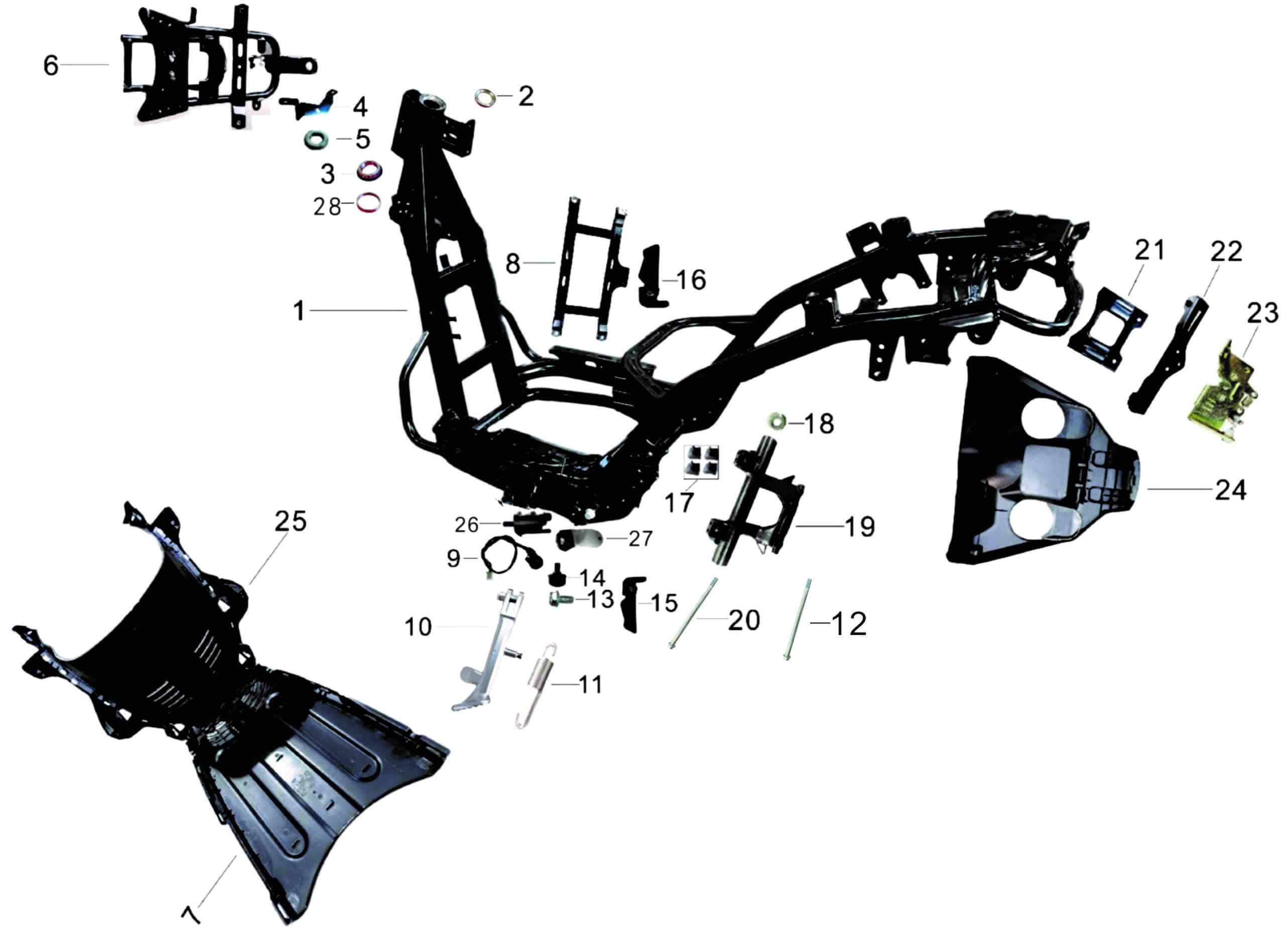 pièces détachées - moteur - batterie - moteur E-Ptio - scooter électrique