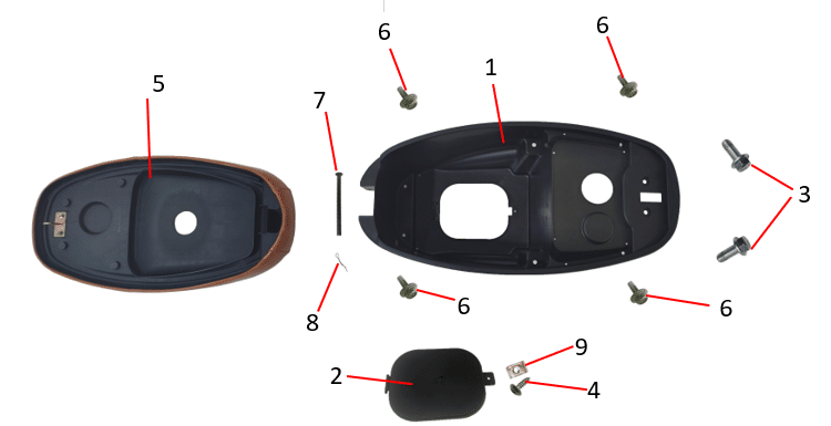 pièces détachées - moteur - batterie - moteur E-Ptio - scooter électrique
